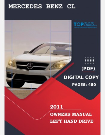 mercedes benz cl class 2011 owners manual